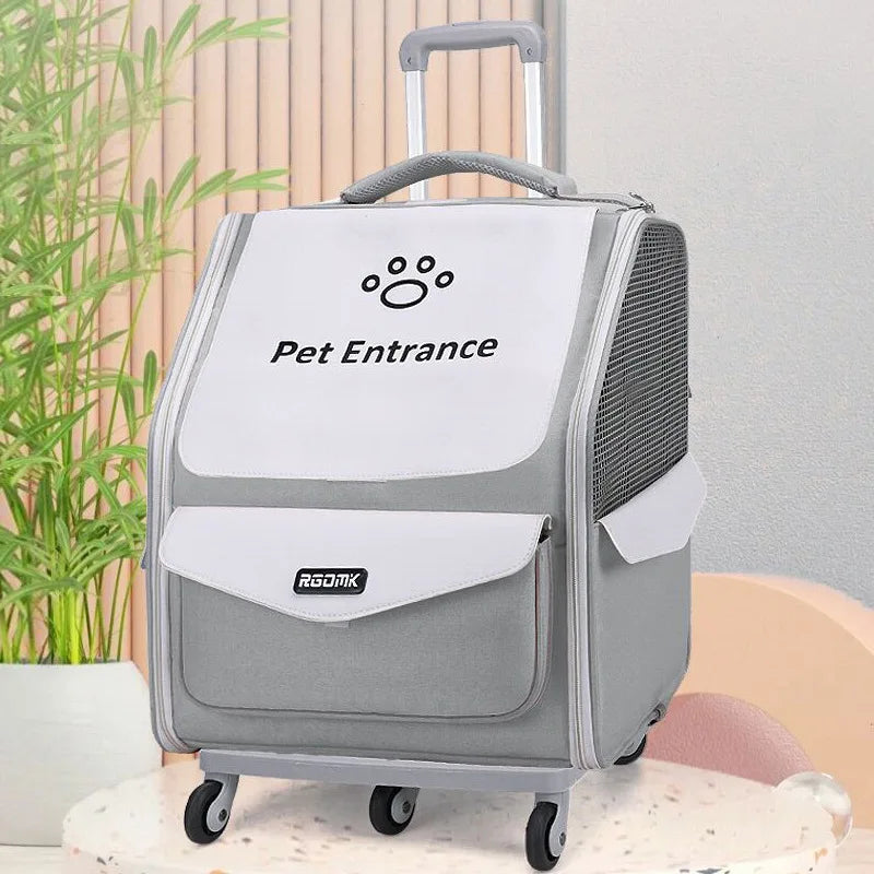 Pet Strollers Portable Hand-held Soft Side Backpack Large Space Breathable Foldable Carrying Bags for Small Cats Dogs Supplies