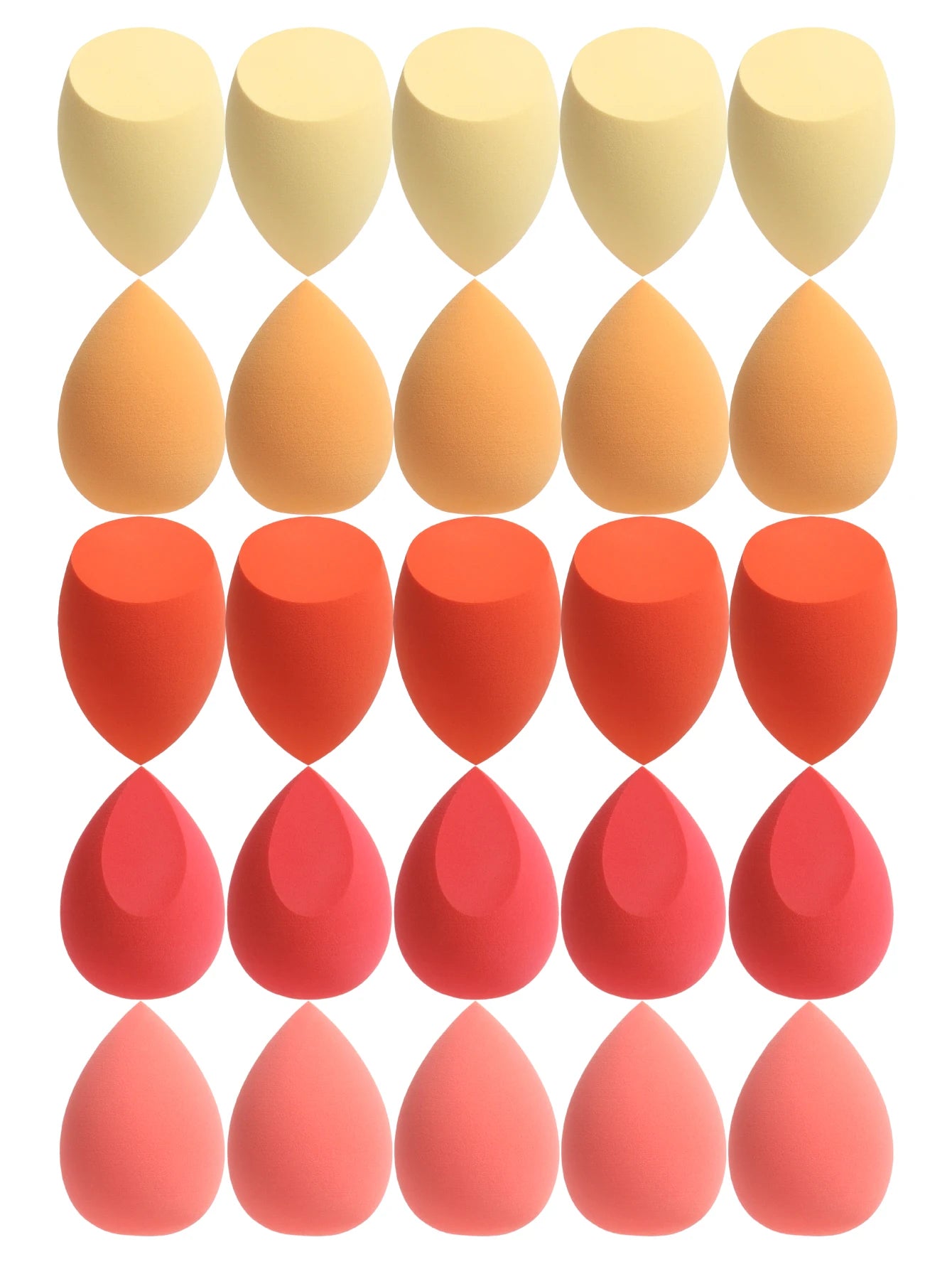 25-Pack Makeup Sponges for Foundation Cream & Powder – Multi-Colour Beauty Blenders