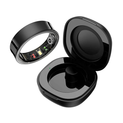 Smart Health Tracking Ring with Charging Case