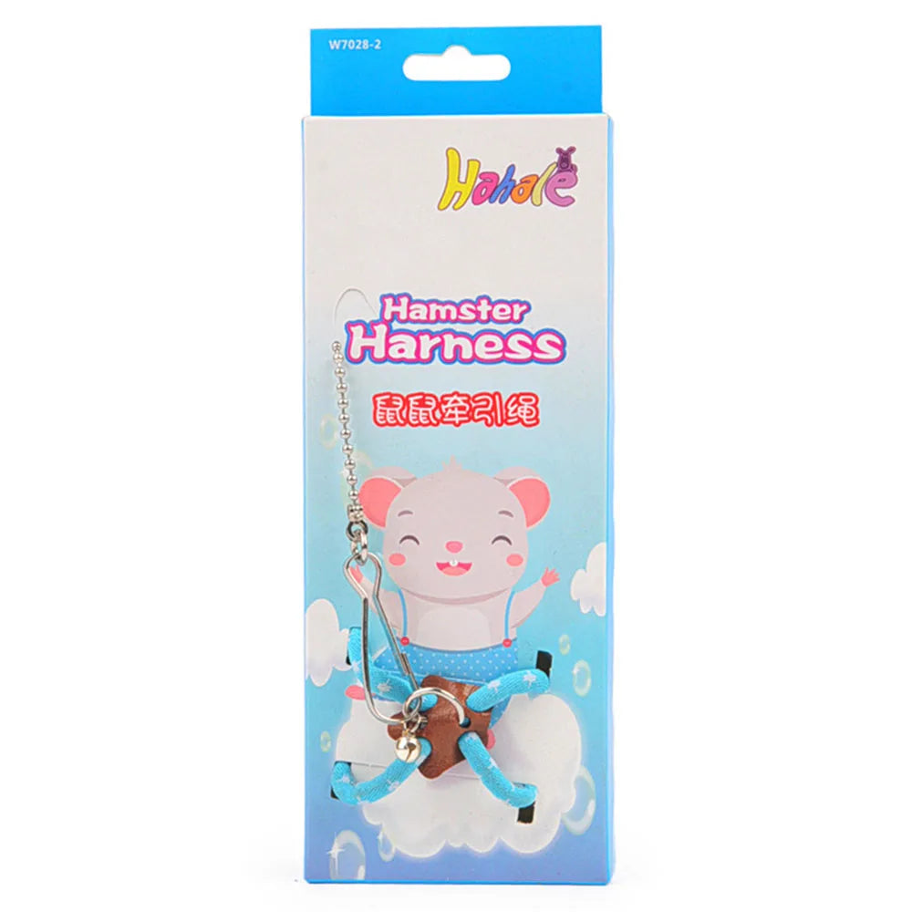 Adjustable Soft Harness & Leash Set for Small Pets – Hamsters, Rats & Ferrets