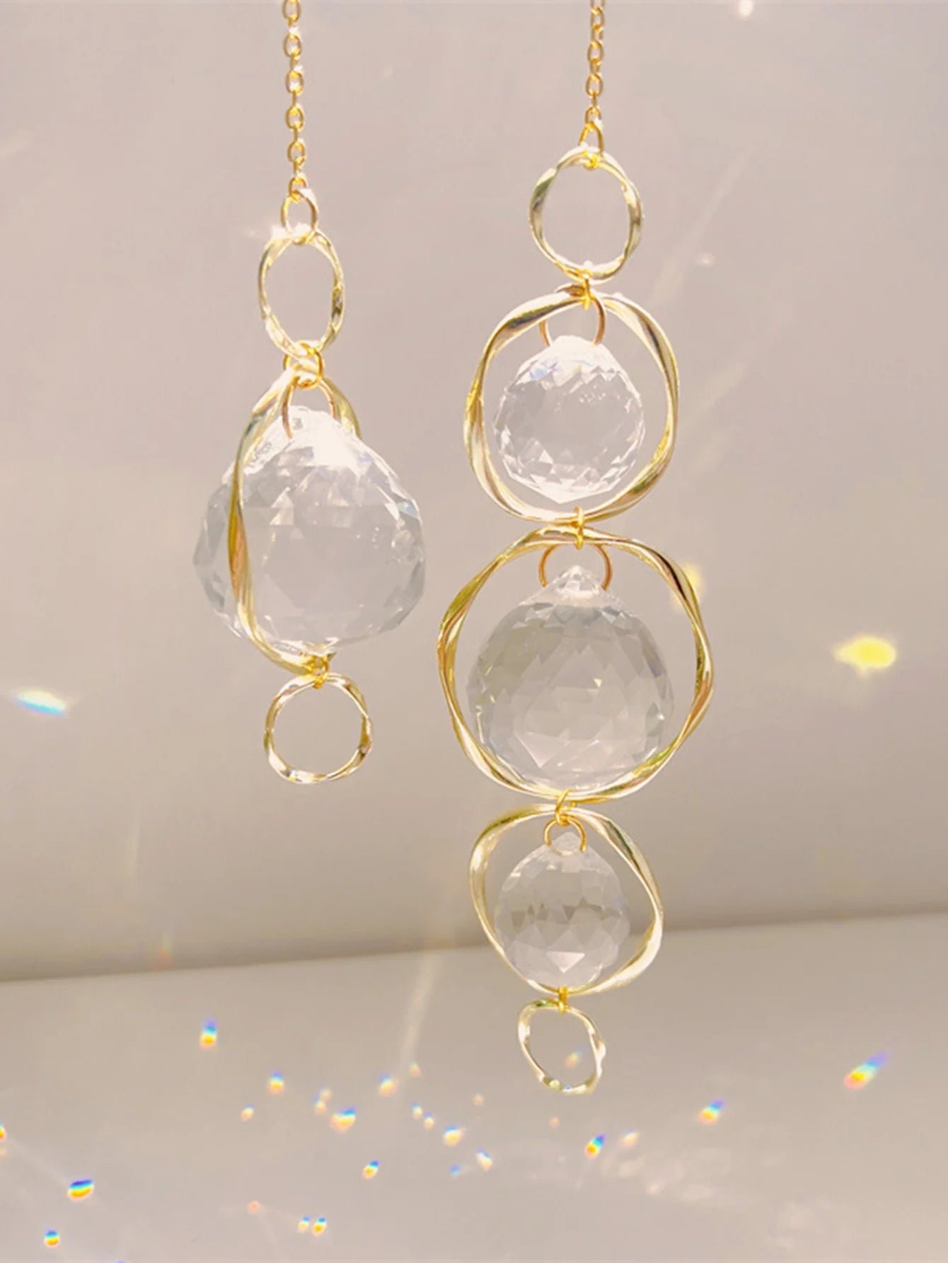 Crystal Suncatcher Prism – Rainbow Maker Hanging Window Decor