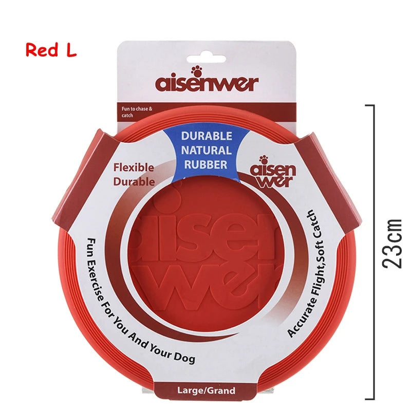 Silicone Dog Flying Disc – Soft Non Slip Training Frisbee Toy