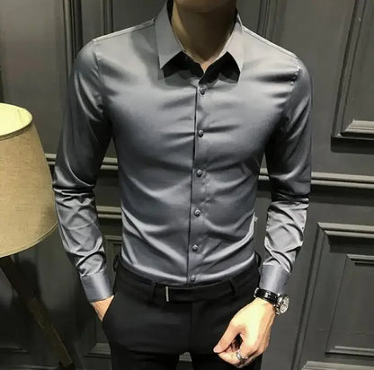 Men’s Long Sleeve Shirt – Elegant & Casual for Office and Everyday