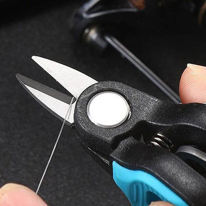 Compact Fishing Line Scissors with Keychain