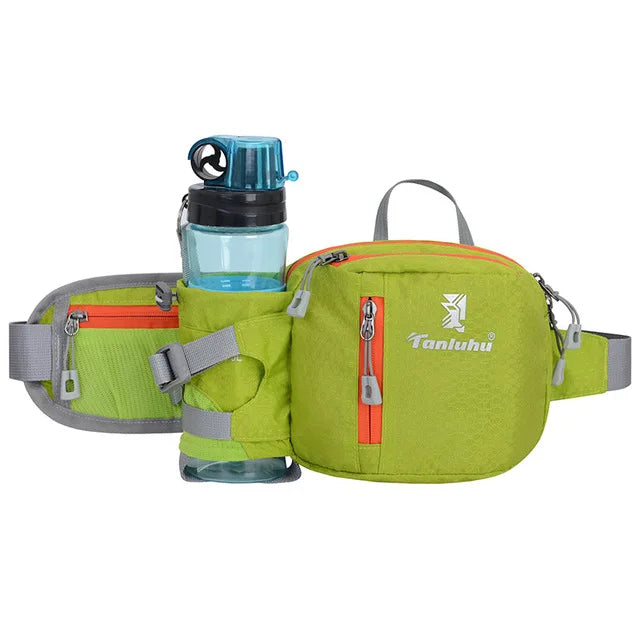 Running Waist Belt with Water Bottle Pouch