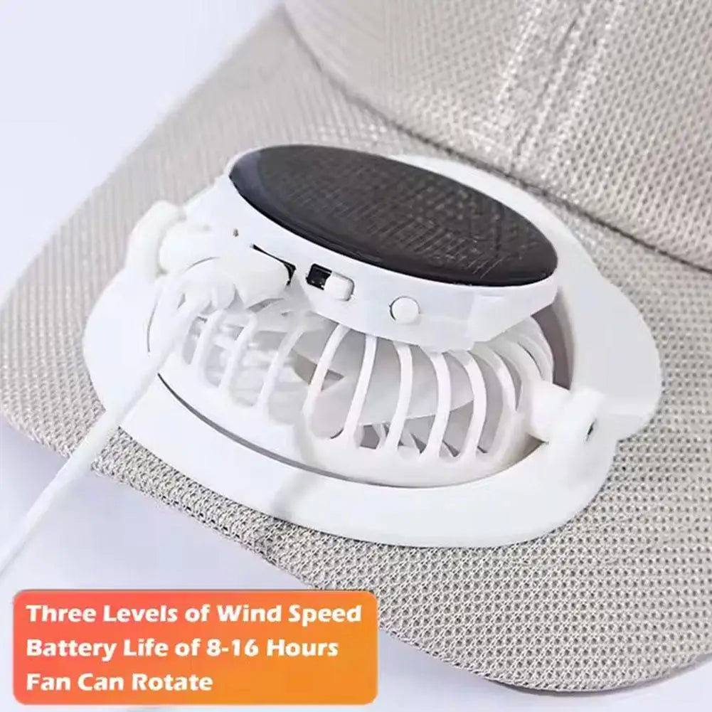 Breathable Mesh Sun Protection Cap Solar Charging Breathable Mesh Hat Outdoor Fishing Hats Snapback Trucker Cap