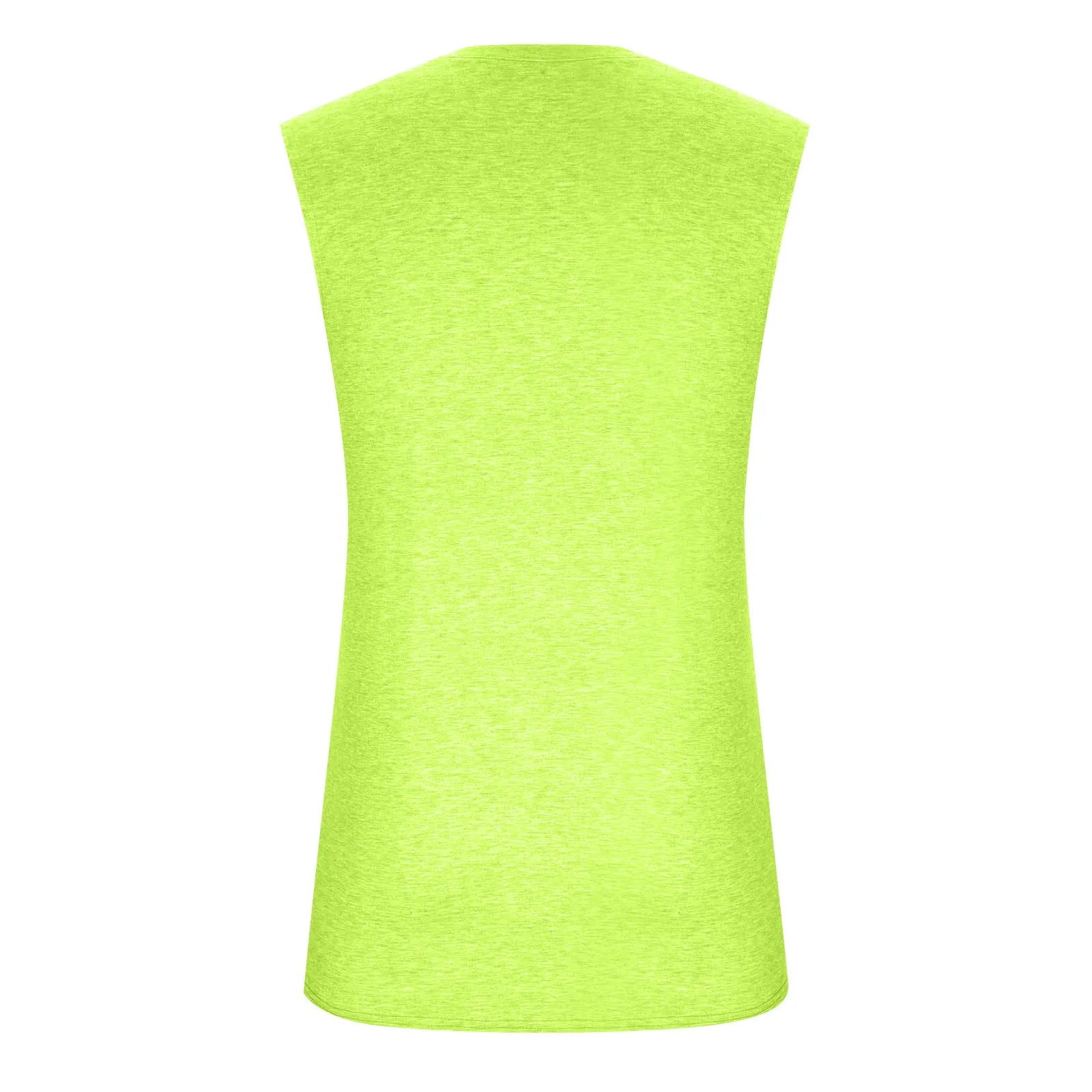 2025 Men'S Muscle Fitness Shirt Sports T-Shirt Gym Training Shirt Summer Casual Vest Tree Print Sleeveless Round Neck