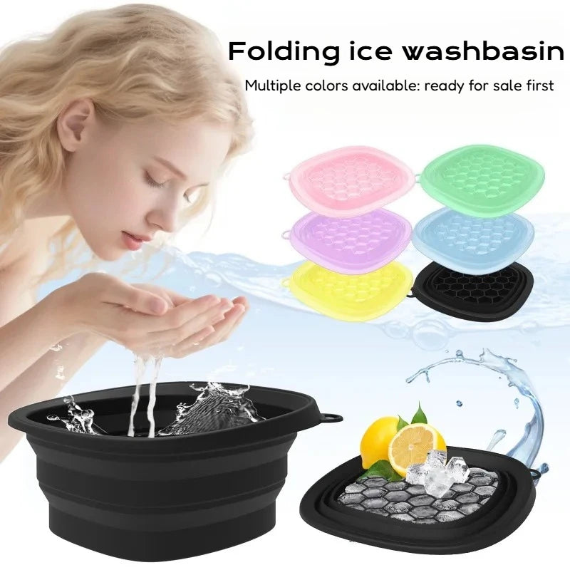 Silicone Facial Ice Bath Tray – Portable Cryo Skin Therapy Bowl