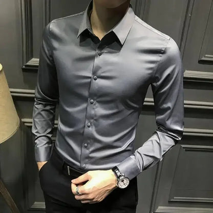 Men’s Long Sleeve Shirt – Elegant & Casual for Office and Everyday
