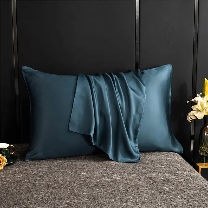 Natural Mulberry Silk Pillowcase – Solid Color 50x70 Bedding Pillow Cover