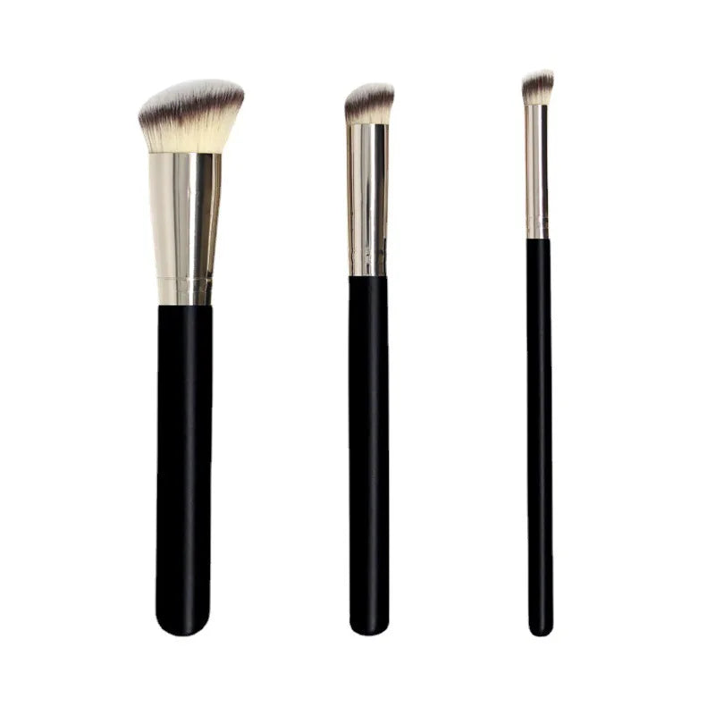 Angled Foundation & Concealer Makeup Brush for Seamless Liquid and Cream Coverage