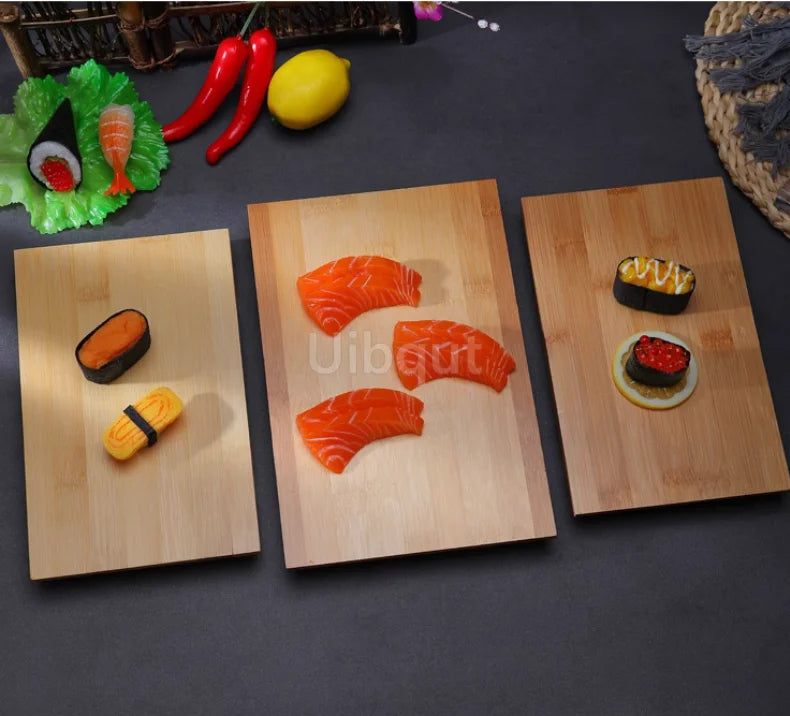 Bamboo Sushi Serving Board – Japanese Sashimi Boat Plate Tray