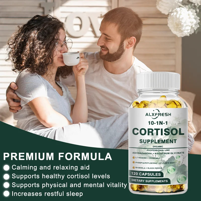Cortisol Capsules For Cortisol Inhibitors Promote Relaxation Improve Sleep Relieve Anxiety Support Neurotransmitter Balance