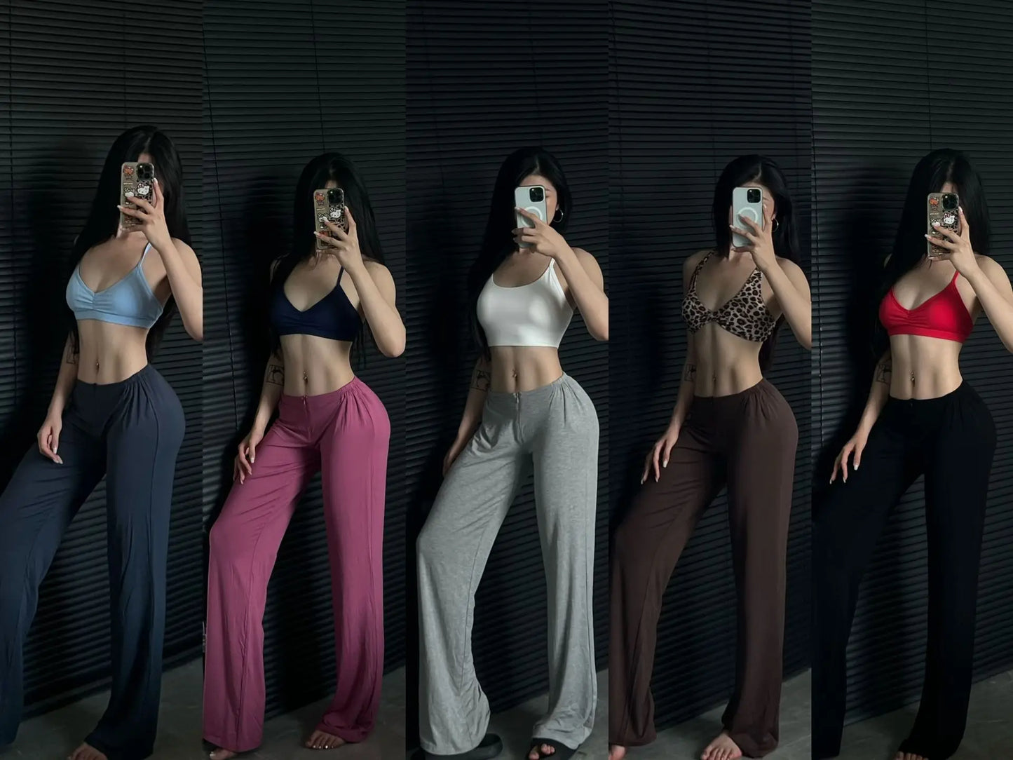 High-Waist Zipper Yoga Pants for Women