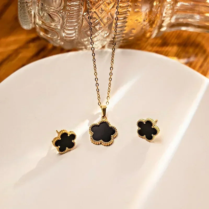 4-Piece Pearl Jewelry Set for Women