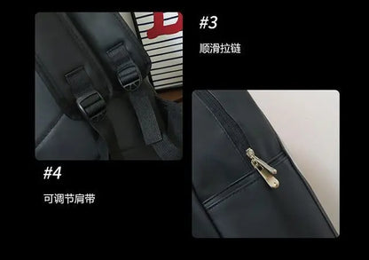 Unisex Splashproof Nylon Backpack with Mobile Phone Pocket – High-Capacity Casual Street Style Bag