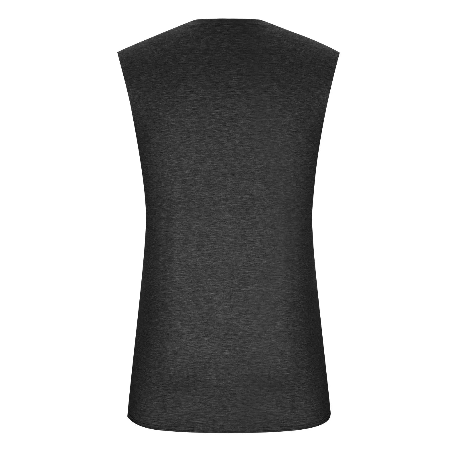 2025 Men'S Muscle Fitness Shirt Sports T-Shirt Gym Training Shirt Summer Casual Vest Tree Print Sleeveless Round Neck