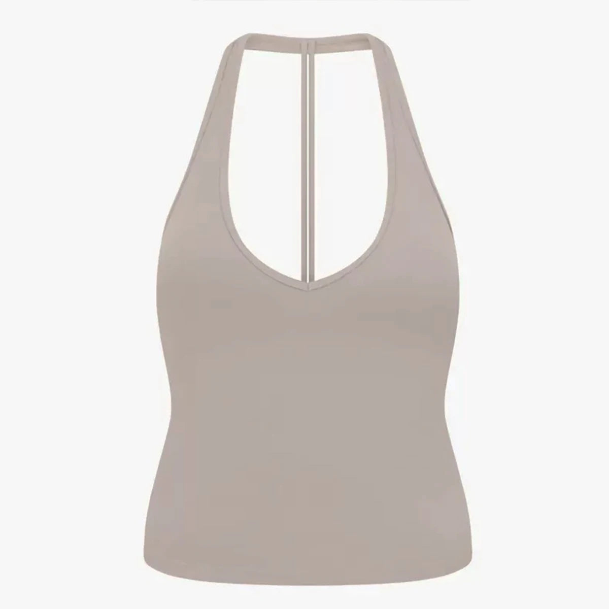 CSB backless halter neck vest & Scrunch Shorts   Gym Vest woman  Cropped Top Yoga Tank Top Self-Padded High Stretch Top