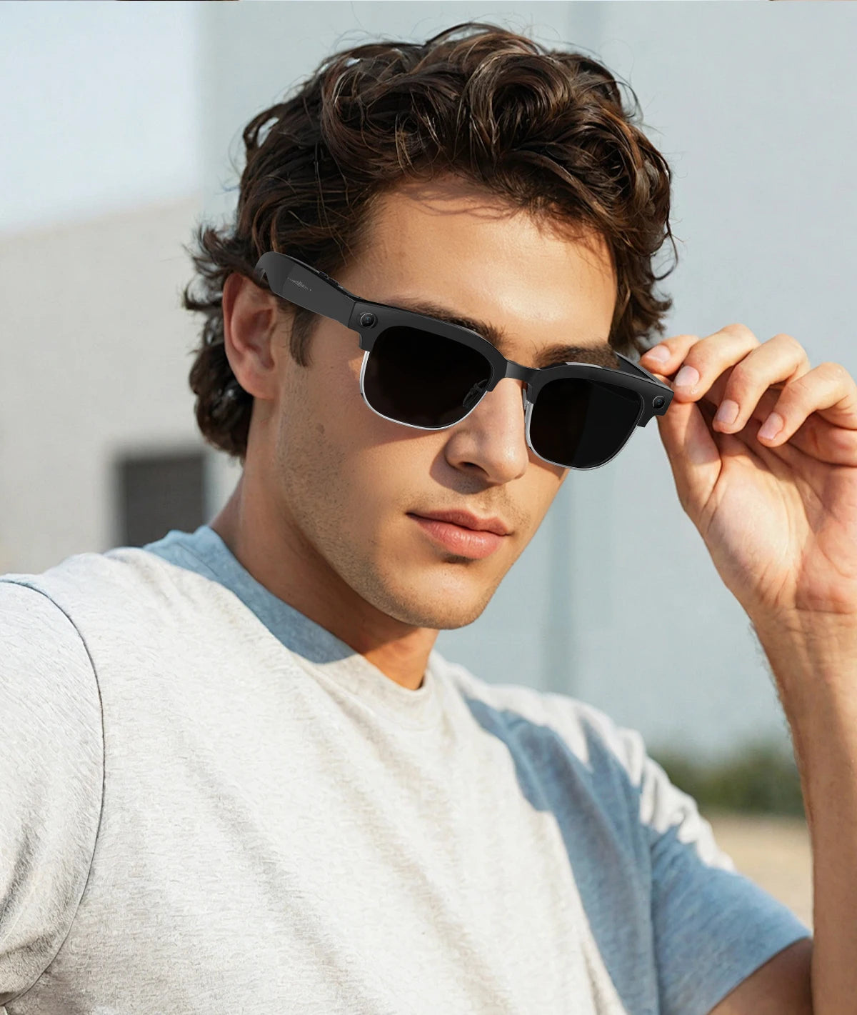 2026New AI Smart Glasses 8 Million HD Pixels Camera Photo Video Recording WIFI Transmission Sunglasses Call Music Play Men Women