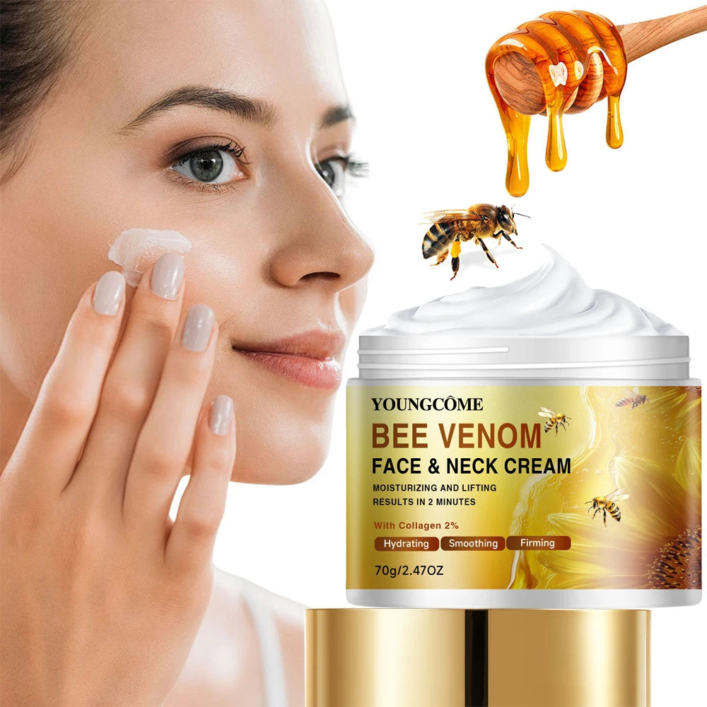 40/70g Bee Venom Face Neck Cream - Daily Moisturizing Firming Skin Smoothing Lifting Care for All Skin Types
