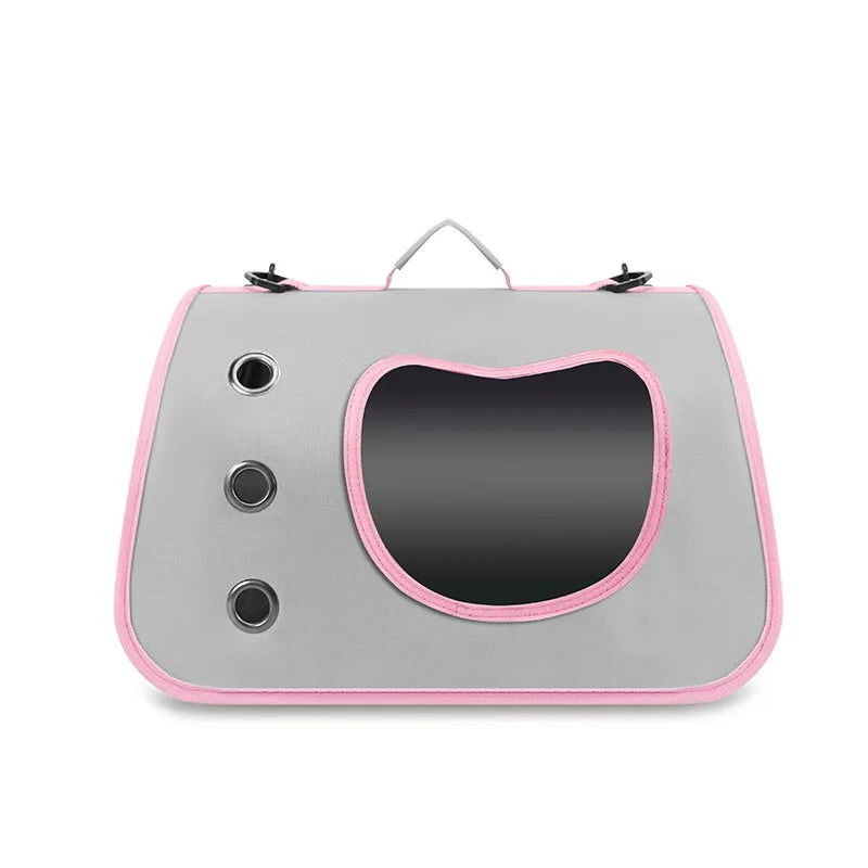 Portable Foldable Pet Carrier Bag Breathable Cat & Small Dog Shoulder Travel Bag Lightweight Kitten Carrying Bag