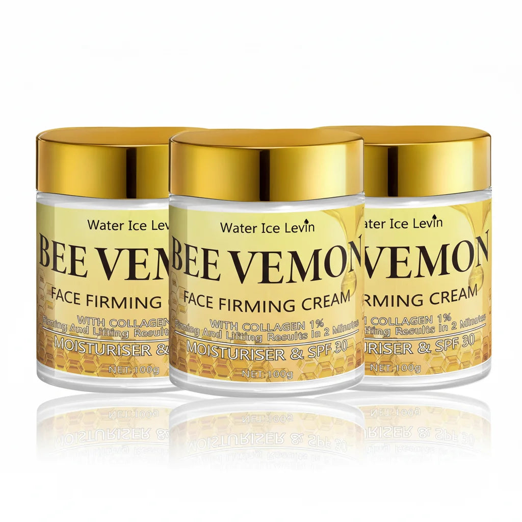 Bee Venom Face Firming Cream. Visible Transformation. With 1% Collagen. Moisturizer & SPF30. Firms Lifts Skin. 100g.