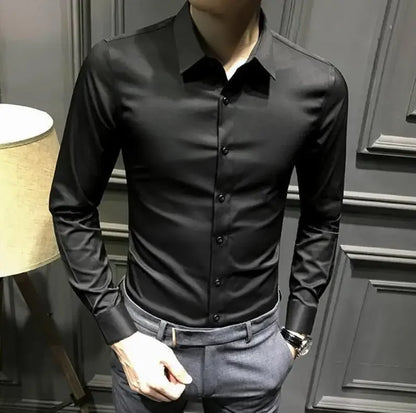 Men’s Long Sleeve Shirt – Elegant & Casual for Office and Everyday