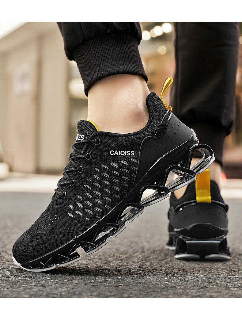 Men’s Lightweight Breathable Running Sneakers – Shock-Absorb Gym & Casual Shoes