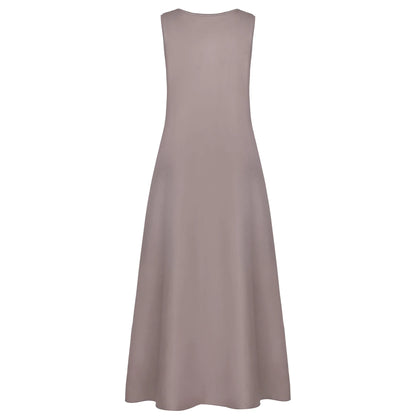 Women’s Boho Maxi Dress – Summer Casual Floral Loose Long Dress for Beach & Party