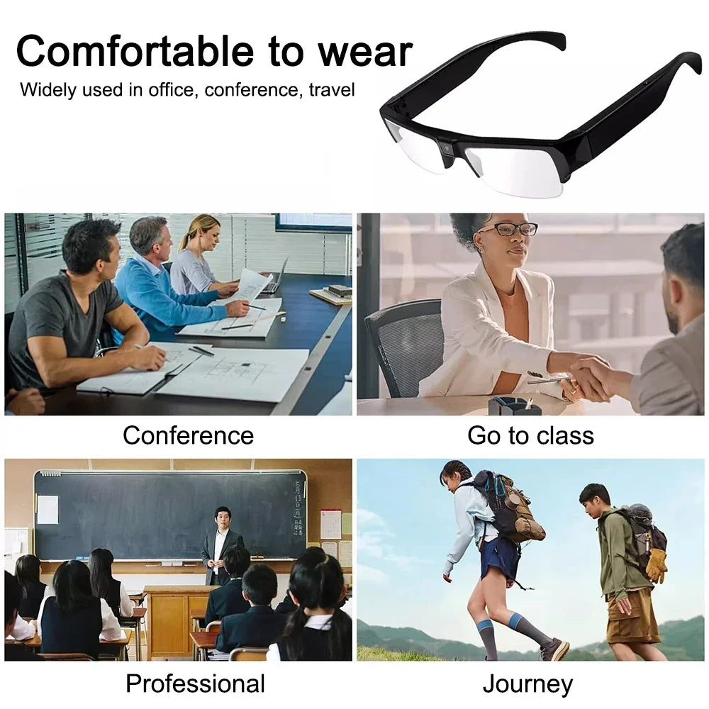1080P HD Mini Camera Glasses Action Camcorder Outdoor Cycling Sports Security DVR Glasses Camera Sports Video Glasses