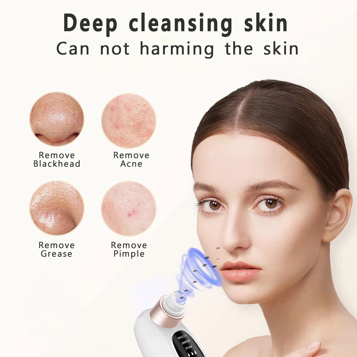 Blackhead Remover Pore Vacuum – Electric USB Face Cleaner for Acne & Black Dot Removal