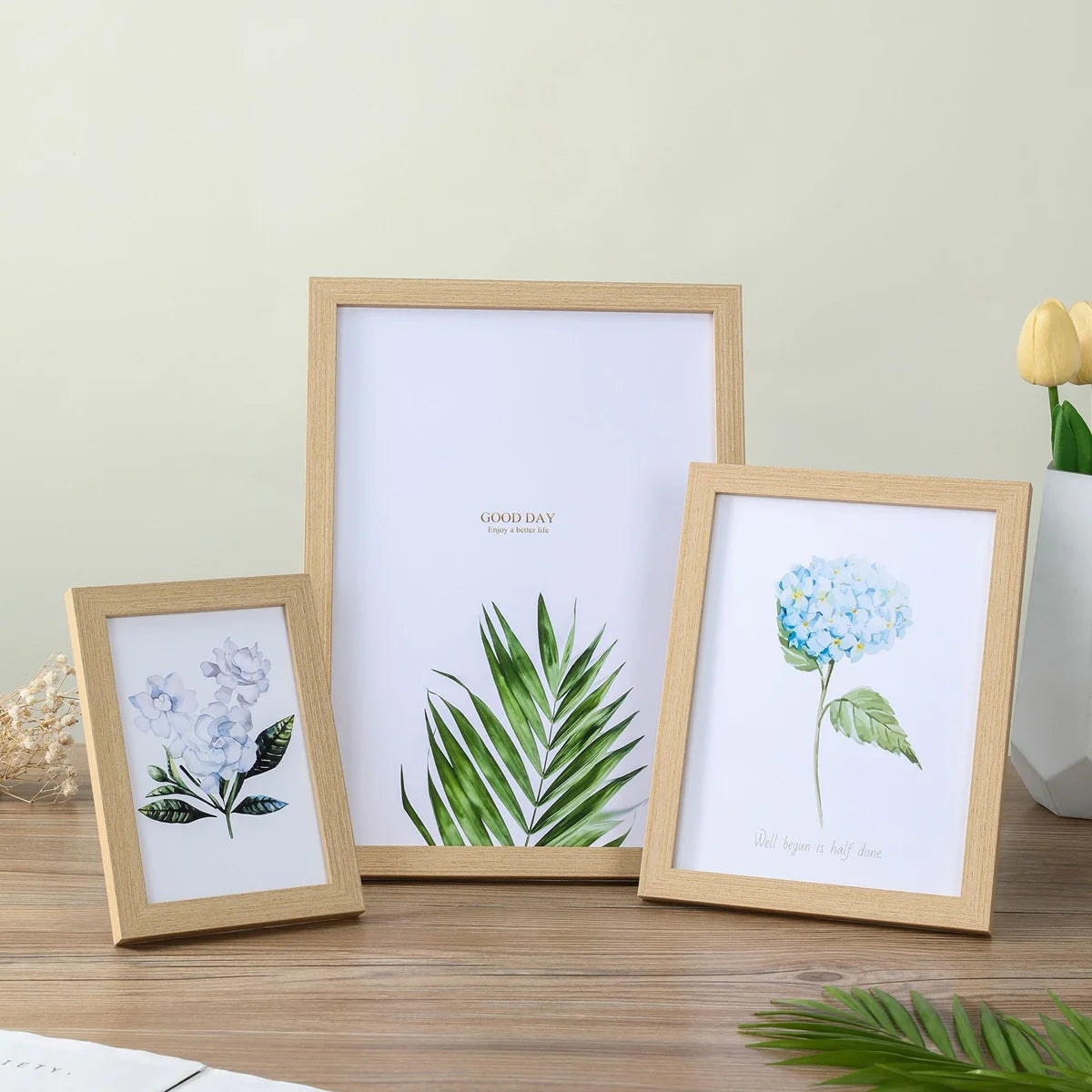 Wooden Photo Frame – Wall Hanging Picture Frame Stand for Photos