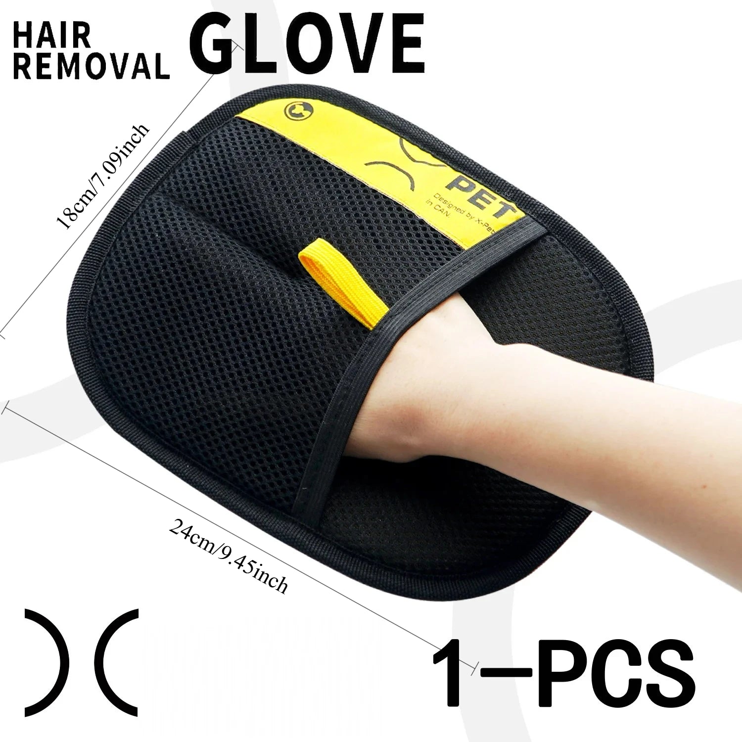 2-in-1 Pet Hair Removal Mitts for Cats & Dogs – Reusable Electrostatic Grooming Glove with Lint Roller