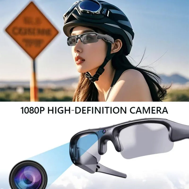 Smart Sports Glasses Outdoor Cycling HD 1080P DVR Camcorder Sun Glasses Built-in Audio Video Recording WiFi Cam Sunglasses
