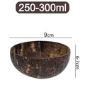 Coconut Bowl Set – Natural Wooden Reusable Serving Bowls