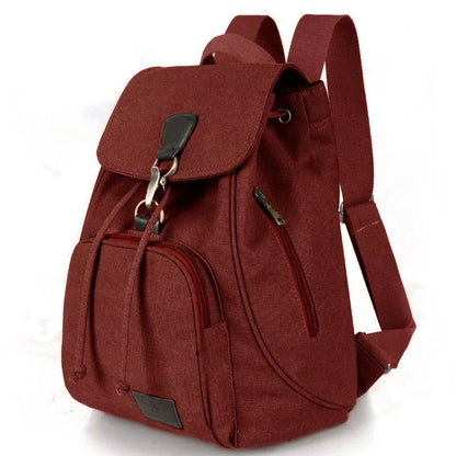 Large Capacity Women’s Canvas Backpack – Casual Vintage Travel & Outdoor Bag