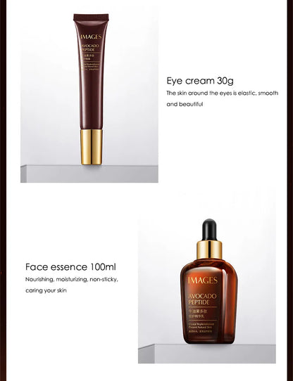 5-Piece Avocado Skincare Set – Moisturising Face Cream Serum Cleanser & Eye Care