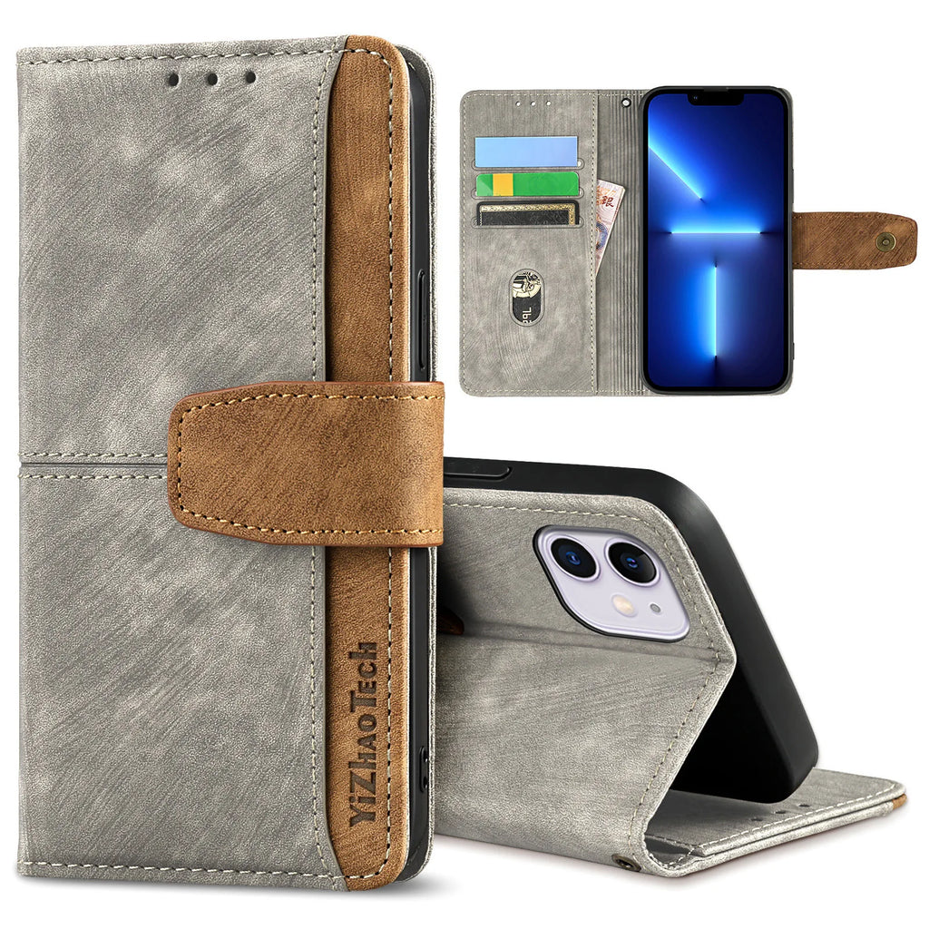 Premium Wallet Flip Case for iPhone – 3 Card Slots, Magnetic Closure & Full Protection