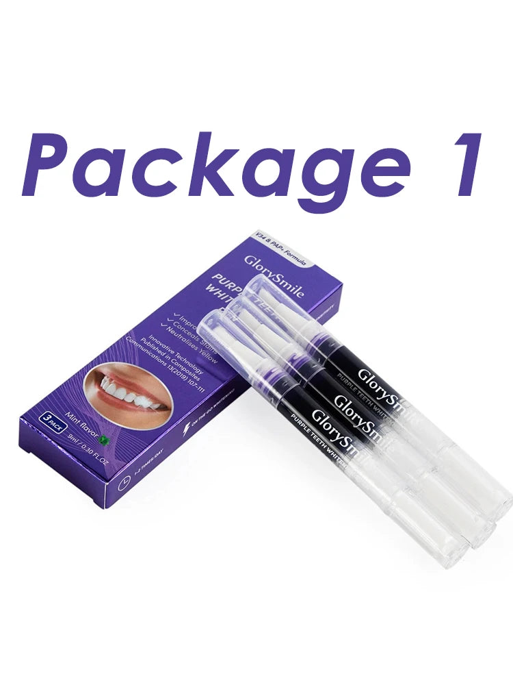 Purple Instant Teeth Whitening Pen Tartar Toothpaste Cleaning Tooth Stain No Sensitivity for a Brighter Whiter Smile Decay Care