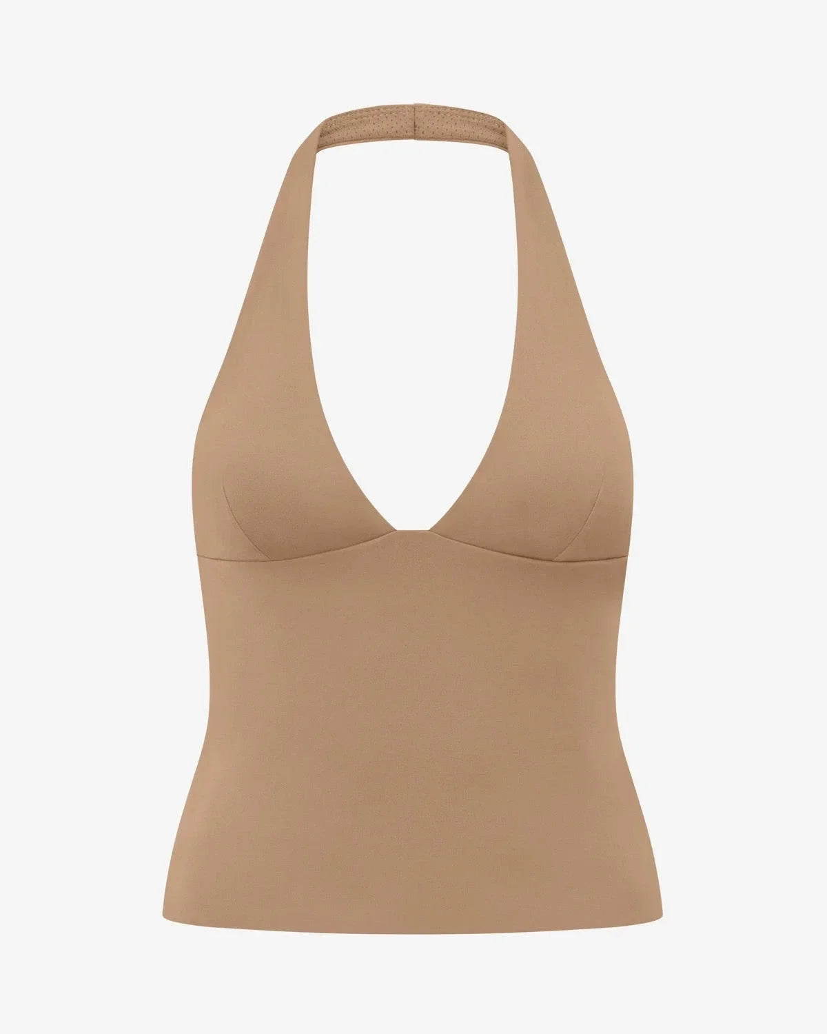 Women’s High-Impact Halter Gym Top with Built-In Pads