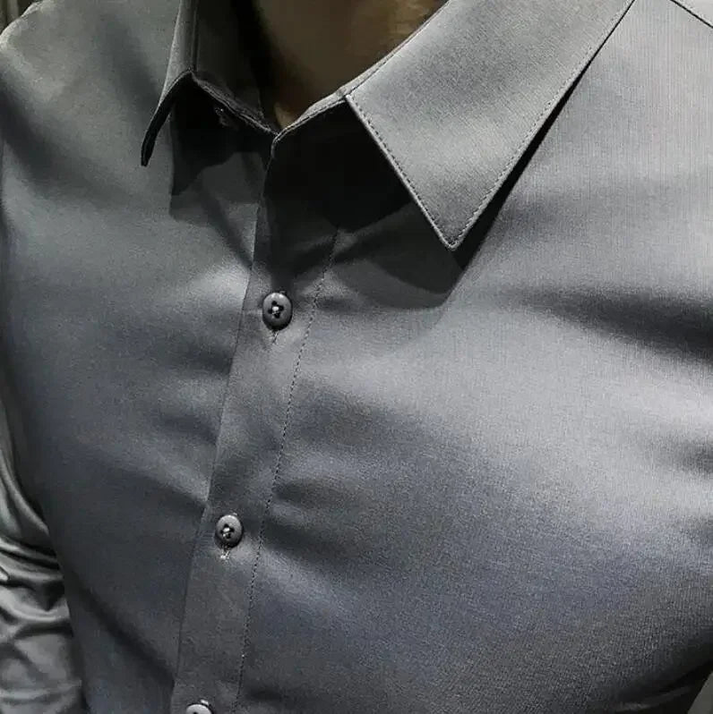 Men’s Long Sleeve Shirt – Elegant & Casual for Office and Everyday