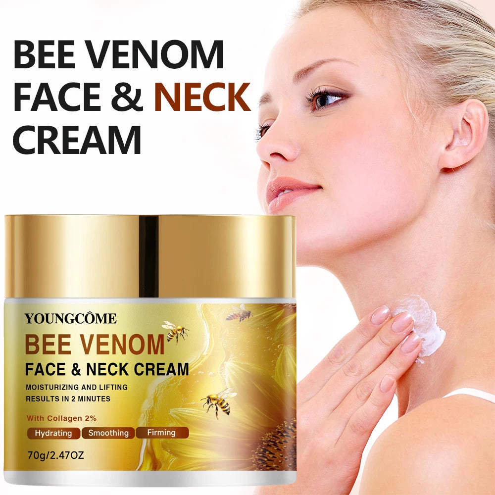 40/70g Bee Venom Face Neck Cream - Daily Moisturizing Firming Skin Smoothing Lifting Care for All Skin Types
