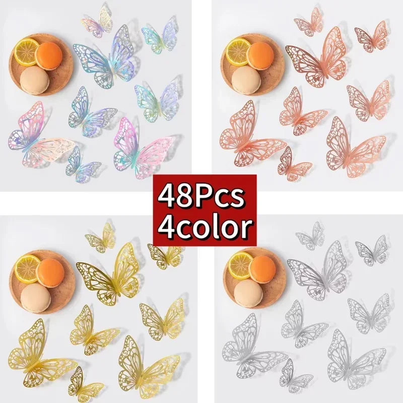 3D Butterfly Wall Stickers – DIY Decorative Butterflies for Home Decor