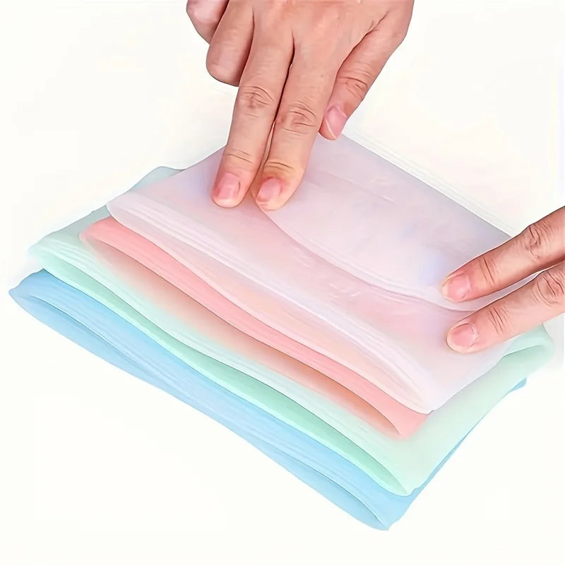 Silicone Food Storage Bags – Reusable Leakproof Ziplock Set
