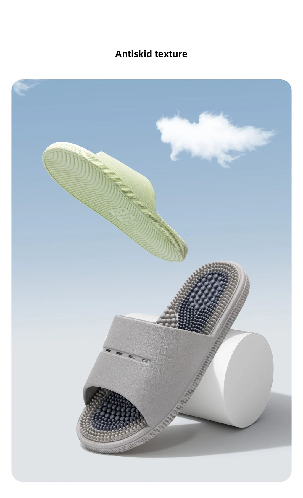 Comfortable PVC Indoor Slippers for Men & Women – Massage & Breathable Home Slides