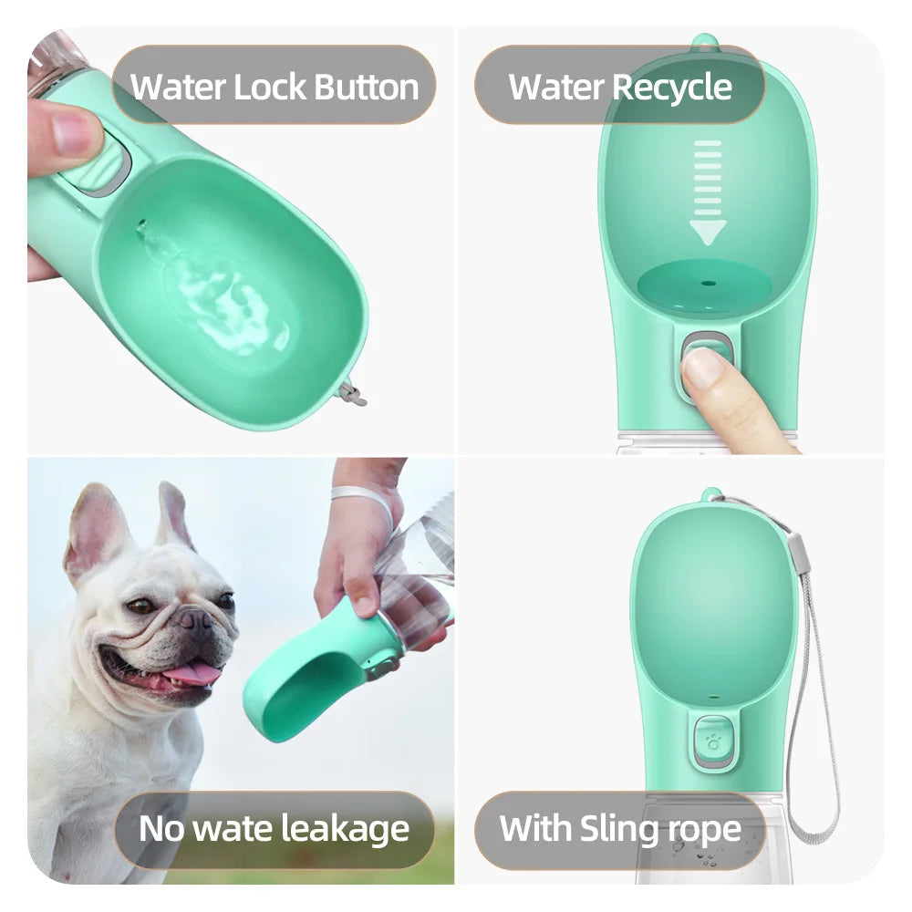 Portable Dog Water Bottle – Leakproof Travel Pet Water Feeder