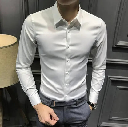 Men’s Long Sleeve Shirt – Elegant & Casual for Office and Everyday