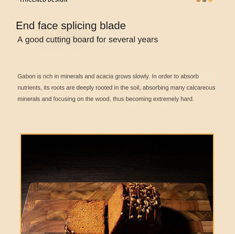 Cutting Board Double-sided Using Premium Acacia Wood Splicing Chopping Board Drain Water and Damp-proof Kitchen Tools
