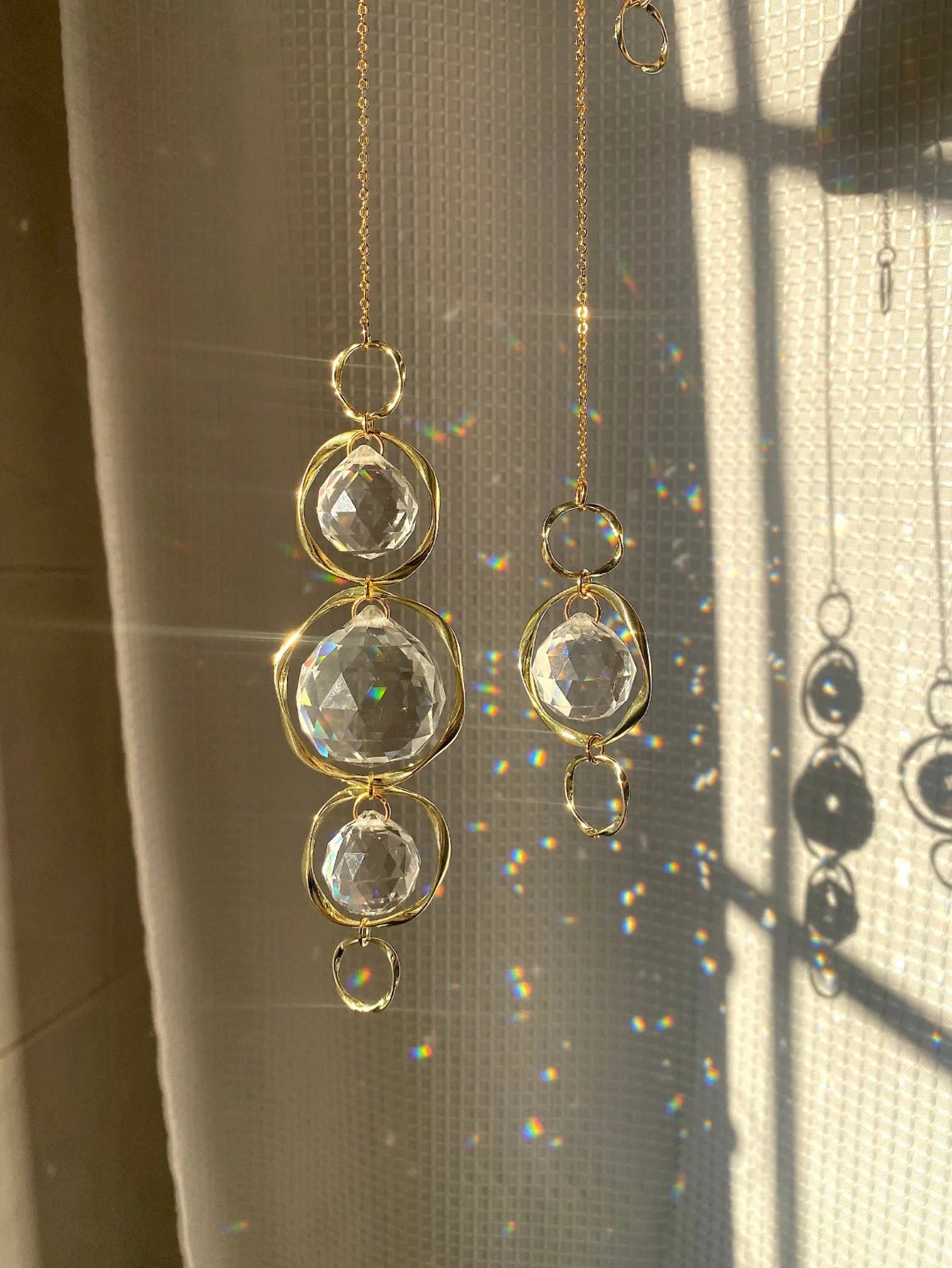 Crystal Suncatcher Prism – Rainbow Maker Hanging Window Decor