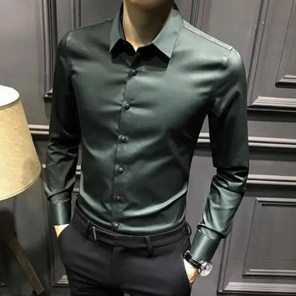 Men’s Long Sleeve Shirt – Elegant & Casual for Office and Everyday